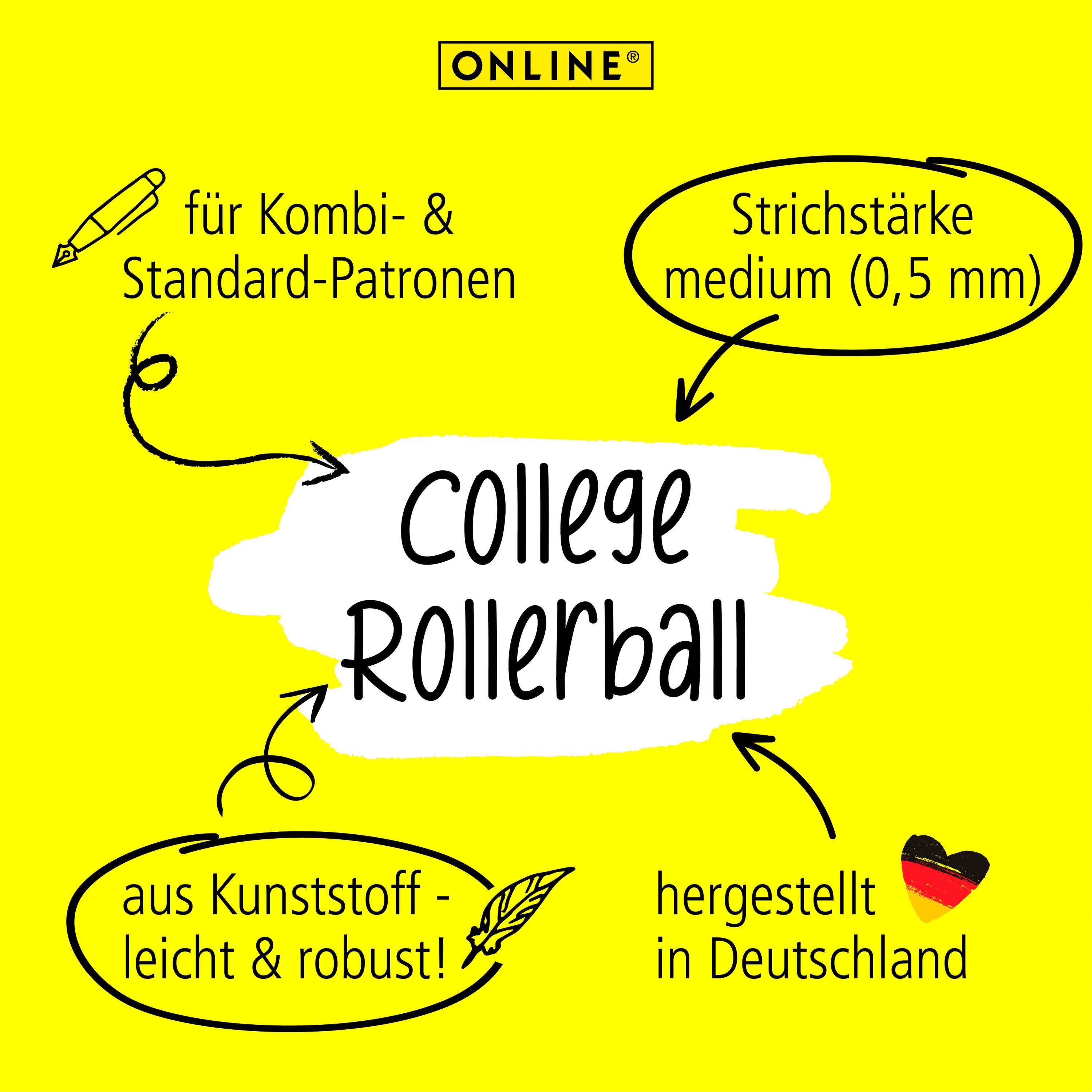 Tintenpatronen-Rollerball College Shiny Dreams